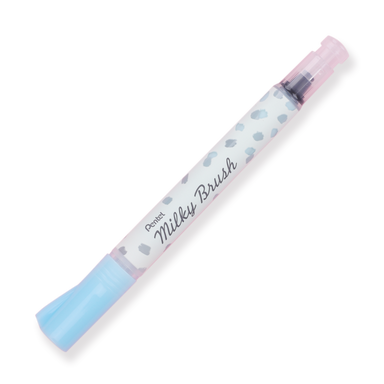 Pentel Arts Milky Brush Pen - Pastel Blue - Stationery Pal