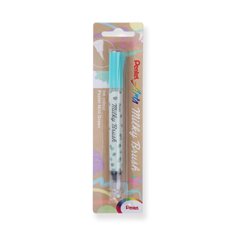 Pentel Arts Milky Brush Pen - Pastel Mint Green - Stationery Pal