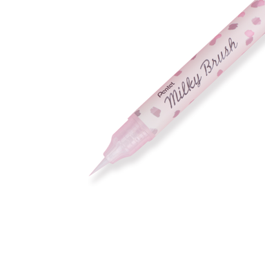 Pentel Arts Milky Brush Pen - Pastel Pink - Stationery Pal