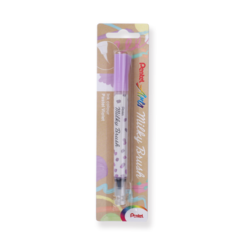 Pentel Arts Milky Brush Pen - Pastel Violet - Stationery Pal