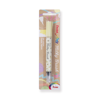 Pentel Arts Milky Brush Pen - Pastel Yellow - Stationery Pal