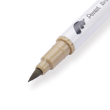 Pentel Brush Sign Pen Twin - Beige - Stationery Pal