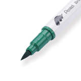 Pentel Brush Sign Pen Twin - Green - Stationery Pal