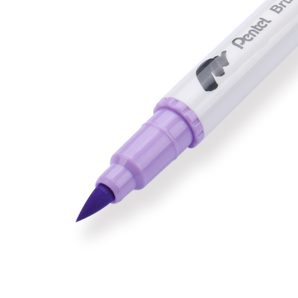 Pentel Brush Sign Pen Twin - Heliotrope - Stationery Pal