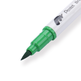 Pentel Brush Sign Pen Twin - Light Green - Stationery Pal