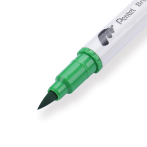 Pentel Brush Sign Pen Twin - Light Green - Stationery Pal