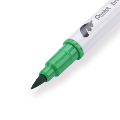 Pentel Brush Sign Pen Twin - Light Green - Stationery Pal