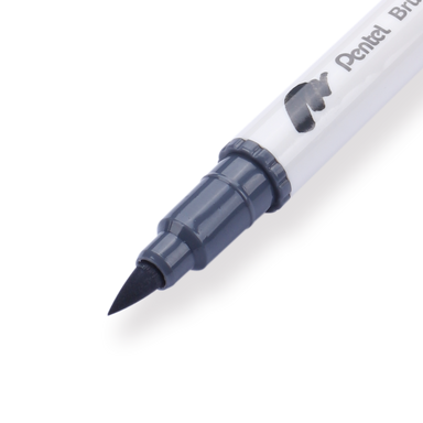 Pentel Brush Sign Pen Twin - Light Gray - Stationery Pal