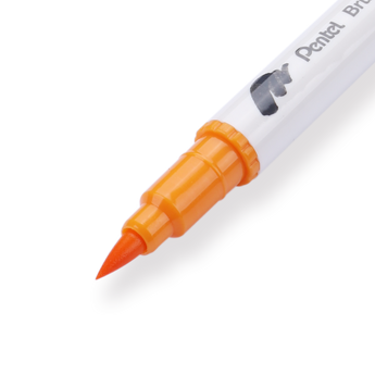 Pentel Brush Sign Pen Twin - Ochre - Stationery Pal