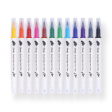 Pentel Brush Sign Pen Twin - Set of 12 - Stationery Pal