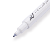 Pentel Brush Sign Pen Twin - Silver Gray - Stationery Pal