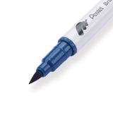 Pentel Brush Sign Pen Twin - Steel Blue - Stationery Pal