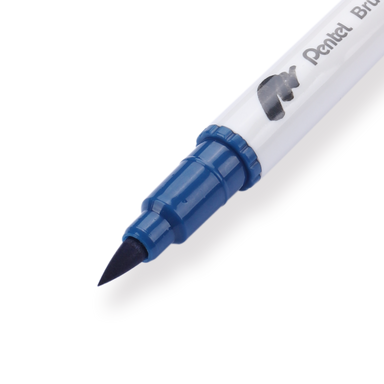 Pentel Brush Sign Pen Twin - Steel Blue - Stationery Pal
