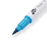 Pentel Brush Sign Pen Twin - Turquoise - Stationery Pal