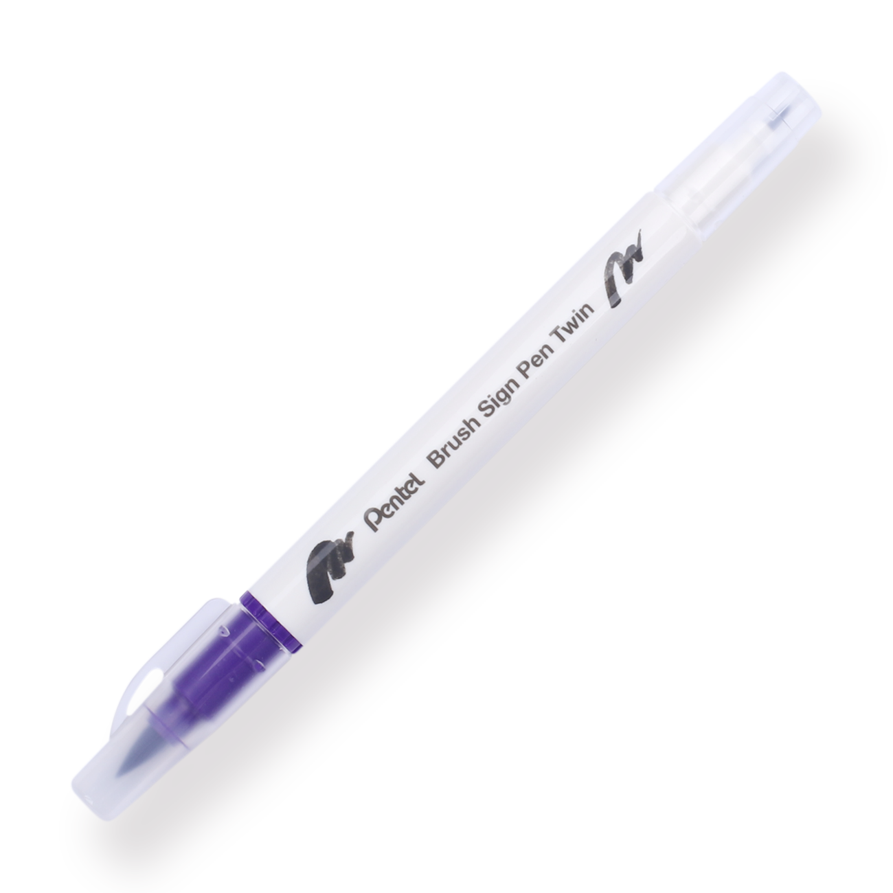 Pentel Brush Sign Pen Twin - Violet - Stationery Pal