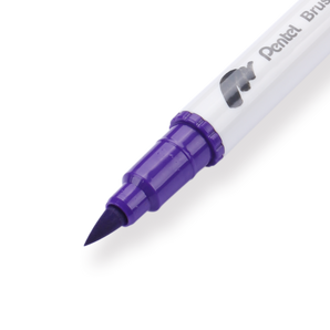 Pentel Brush Sign Pen Twin - Violet - Stationery Pal