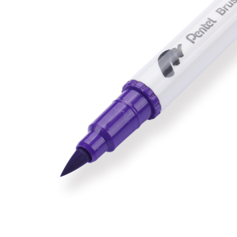 Pentel Brush Sign Pen Twin - Violet - Stationery Pal