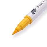 Pentel Brush Sign Pen Twin - Yellow - Stationery Pal