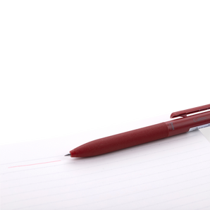 Pentel Calme Ballpoint Pen - 0.5 mm - Red Body - Red Ink - Stationery Pal