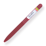 Pentel Calme Ballpoint Pen - 0.5 mm - Red Body - Red Ink - Stationery Pal