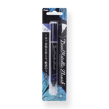 Pentel Dual Metallic Brush Pen - Violet + Metallic Blue - Stationery Pal