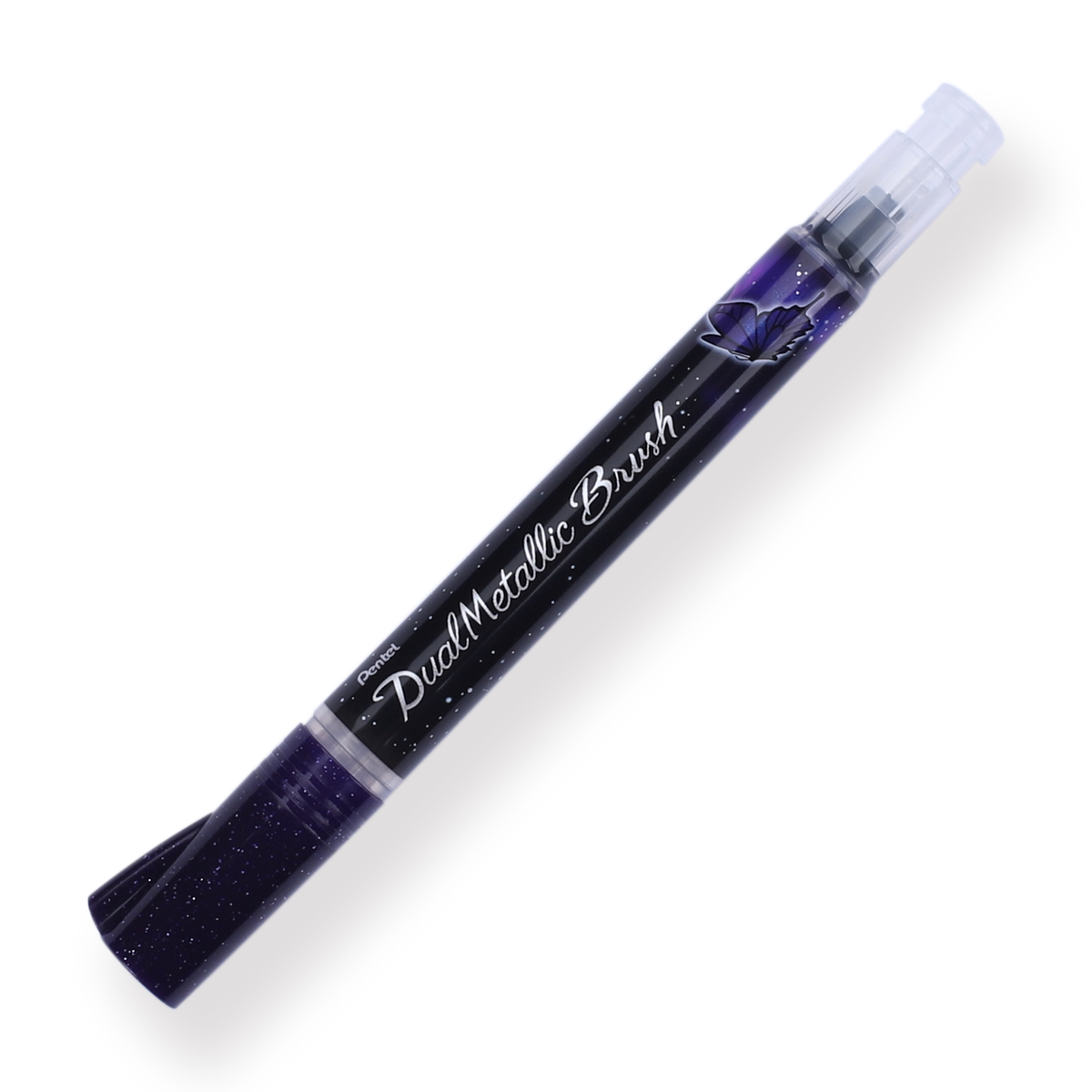Pentel Art Brush Pen XGFL-117, Pennello Per Arte A Punta Fine, Colore Blu Acciaio