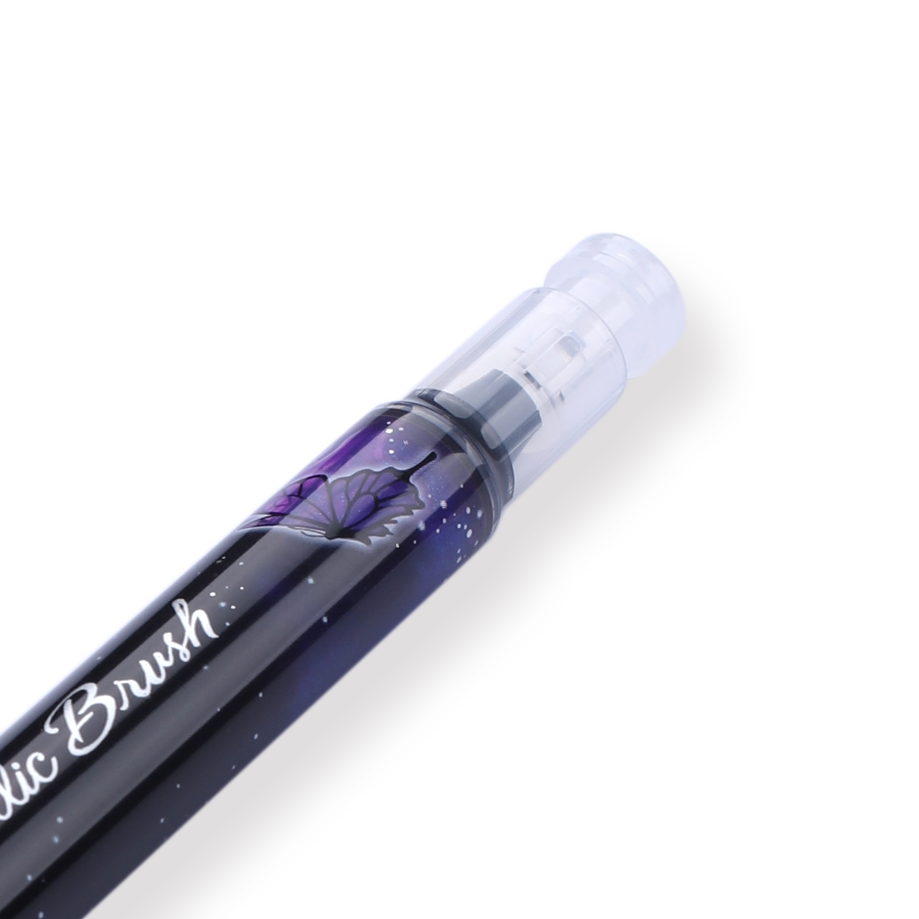 Pentel Dual Metallic Brush Pen - Violet + Metallic Blue - Stationery Pal