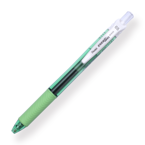 Bolígrafo de gel Pentel EnerGel-X - Punta de aguja - 0,5 mm - Negro (cuerpo verde)