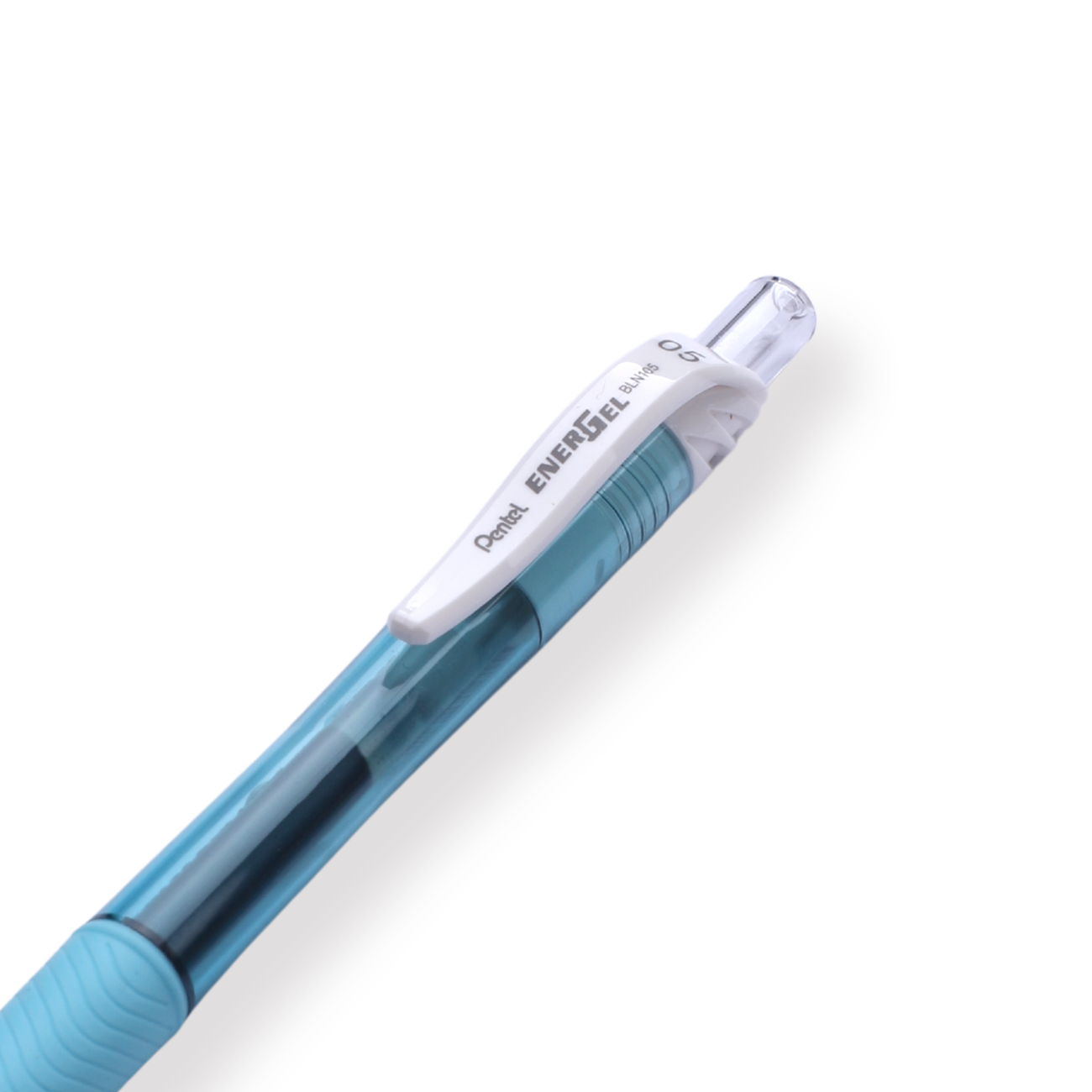 Pentel EnerGel-X Gel Pen - Needle-Point - 0.5 mm - Black (Light Blue Body)