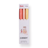 Pentel EnerGel Gel Pen 0.5mm - Set of 3 - Sweet Candy - Stationery Pal