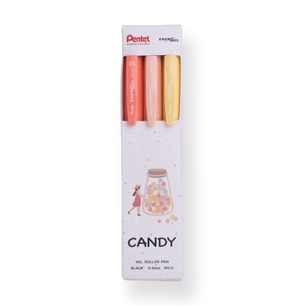 Pentel EnerGel Gel Pen 0.5mm - Set of 3 - Sweet Candy - Stationery Pal