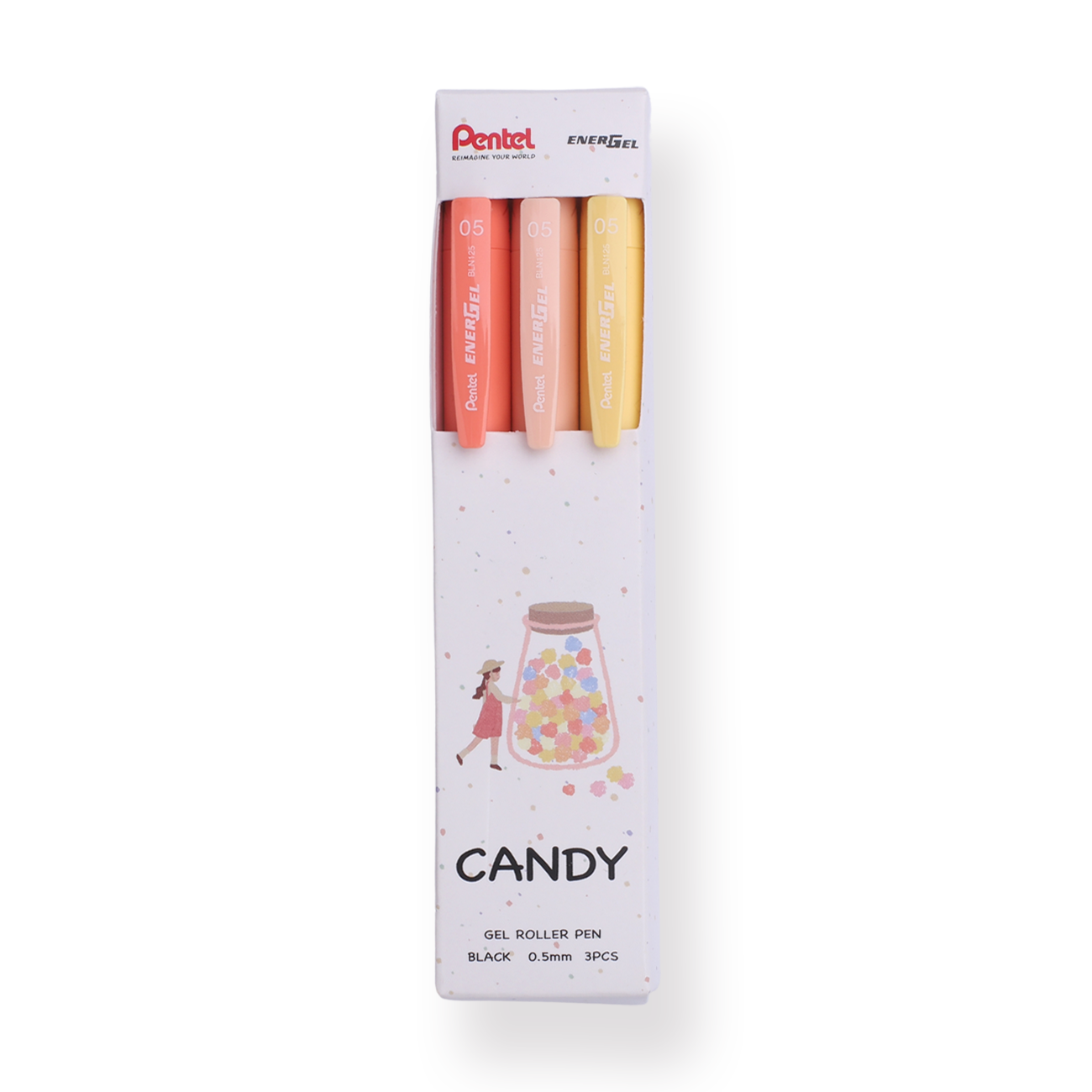 Pentel EnerGel Gel Pen 0.5mm - Set of 3 - Sweet Candy - Stationery Pal