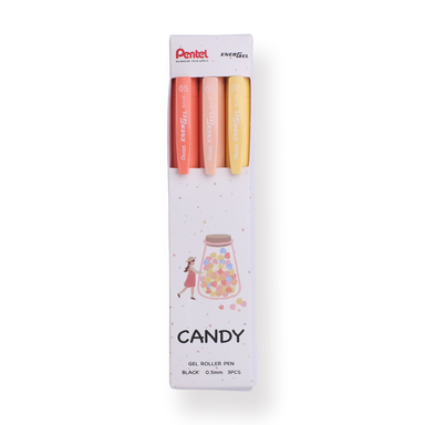 Pentel EnerGel 0.5mm - Set of 3 - Sweet Candy - Stationery Pal
