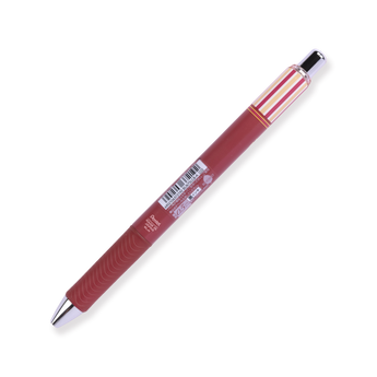 Pentel EnerGel Cafe de Clena Needle Point Gel Pen Limited Edition - 0.4mm - Black Ink - Burgandy Body - Stationery Pal