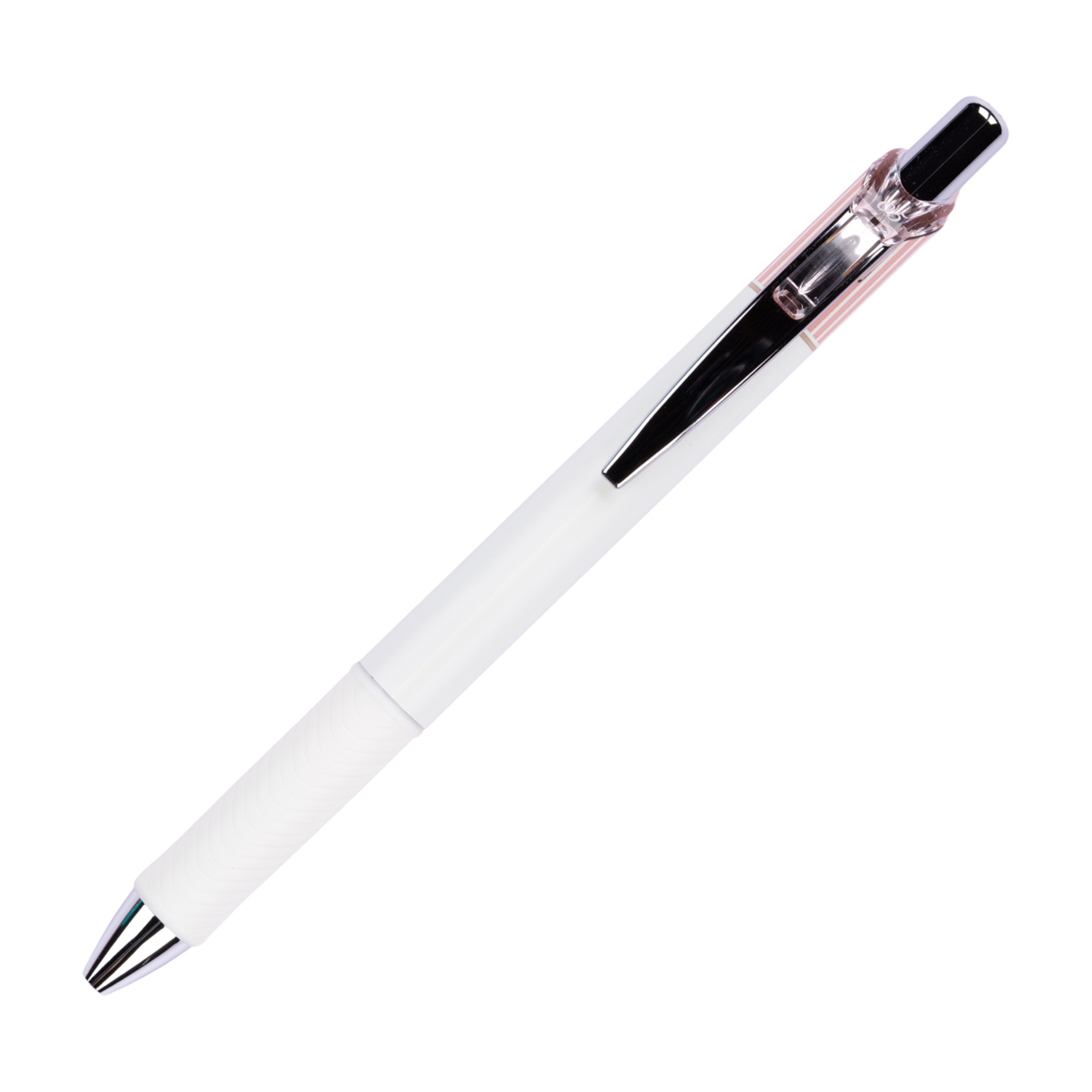 Pentel EnerGel Clena Gel Pen - 0.5 mm - Black Ink - Pink Body