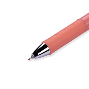 Pentel EnerGel Clena Gel Pen - 0.5 mm - Red Ink - Red Body - Stationery Pal