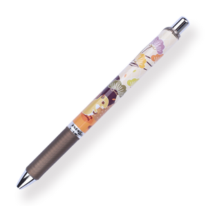 Pentel EnerGel Fall-themed Limited Edition Gel Pen - 0.5 mm - Brown Grip - Stationery Pal