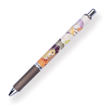 Pentel EnerGel Fall-themed Limited Edition Gel Pen - 0.5 mm - Brown Grip - Stationery Pal