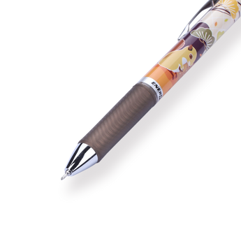 Pentel EnerGel Fall-themed Limited Edition Gel Pen - 0.5 mm - Brown Grip - Stationery Pal