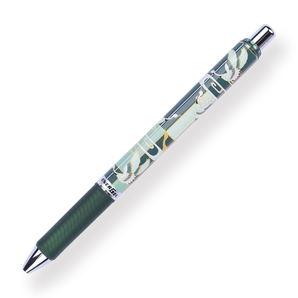 Pentel EnerGel Fall-themed Limited Edition Gel Pen - 0.5 mm - Green Grip - Stationery Pal