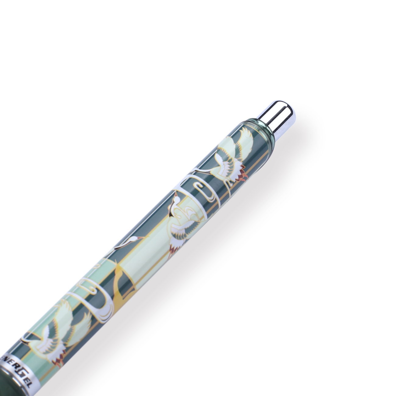 Pentel EnerGel Fall-themed Limited Edition Gel Pen - 0.5 mm - Green Grip - Stationery Pal