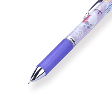 Pentel EnerGel Fall-themed Limited Edition Gel Pen - 0.5 mm - Purple Grip - Stationery Pal