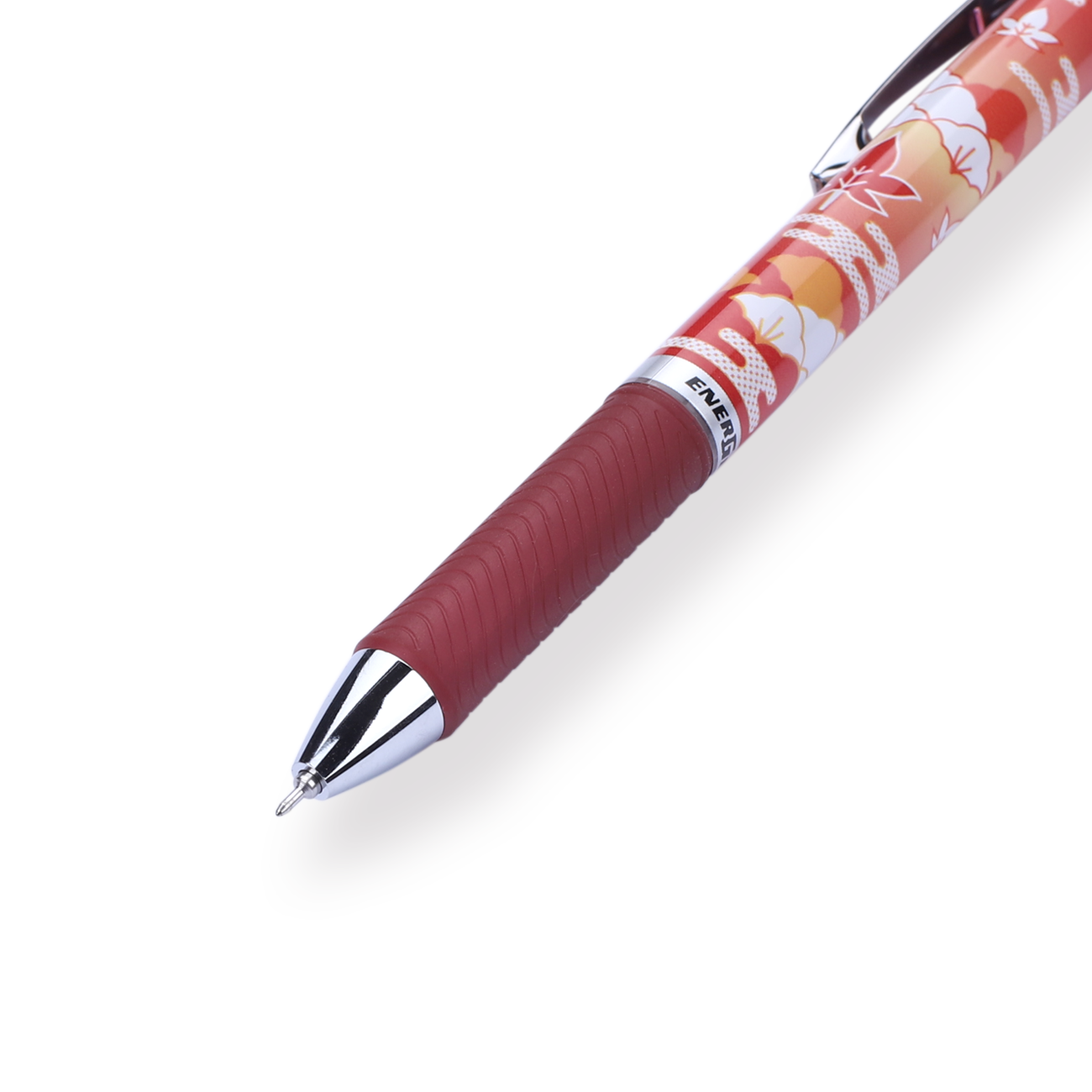 Pentel EnerGel Fall-themed Limited Edition Gel Pen - 0.5 mm - Red Grip - Stationery Pal
