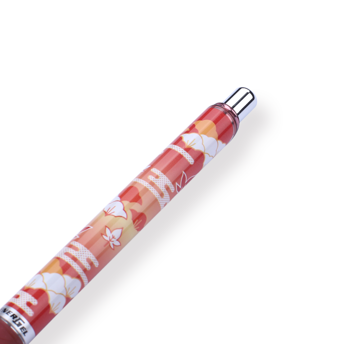 Pentel EnerGel Fall-themed Limited Edition Gel Pen - 0.5 mm - Red Grip