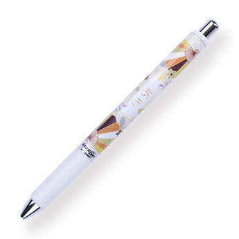 Pentel EnerGel Fall-themed Limited Edition Gel Pen - 0.5 mm - White Grip - Stationery Pal