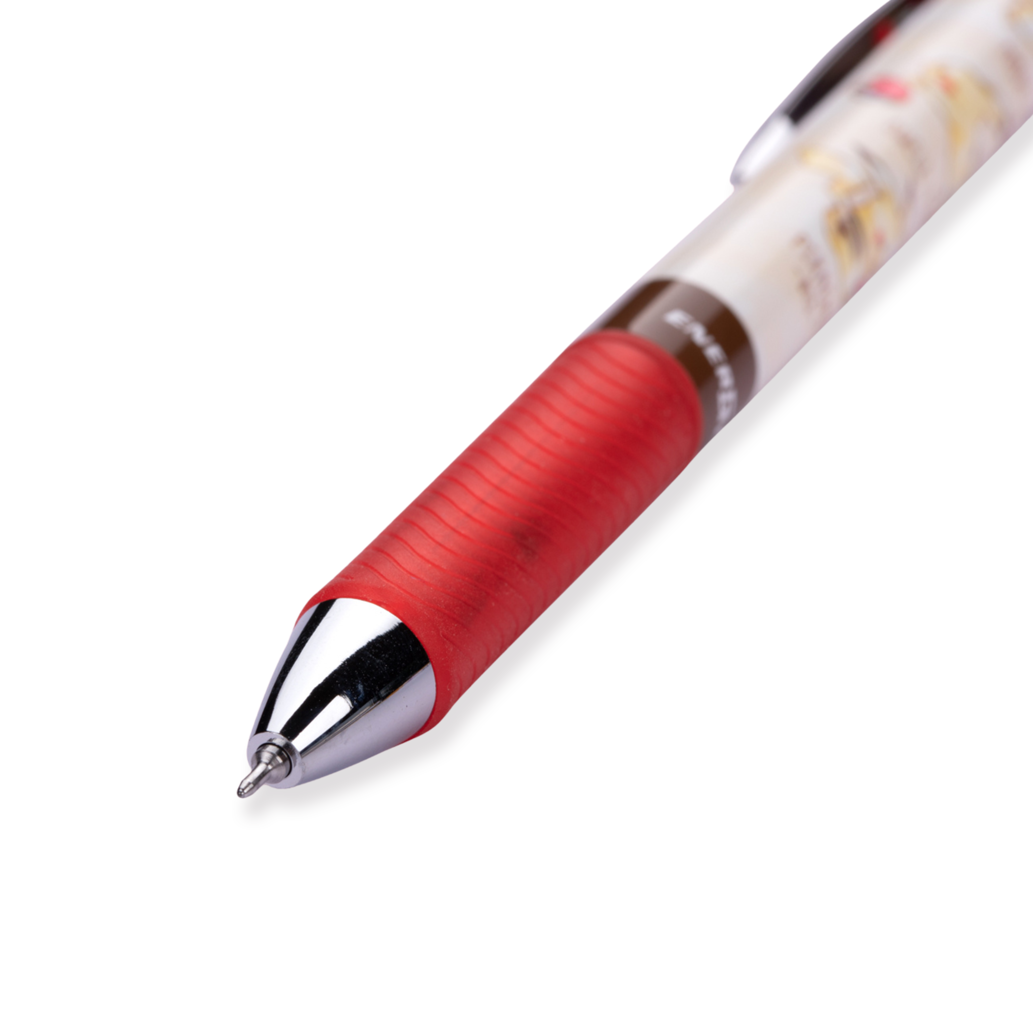 Pentel EnerGel Pikachu Gelstift in limitierter Auflage – 0,5 mm – schwarze Tinte – roter Griff