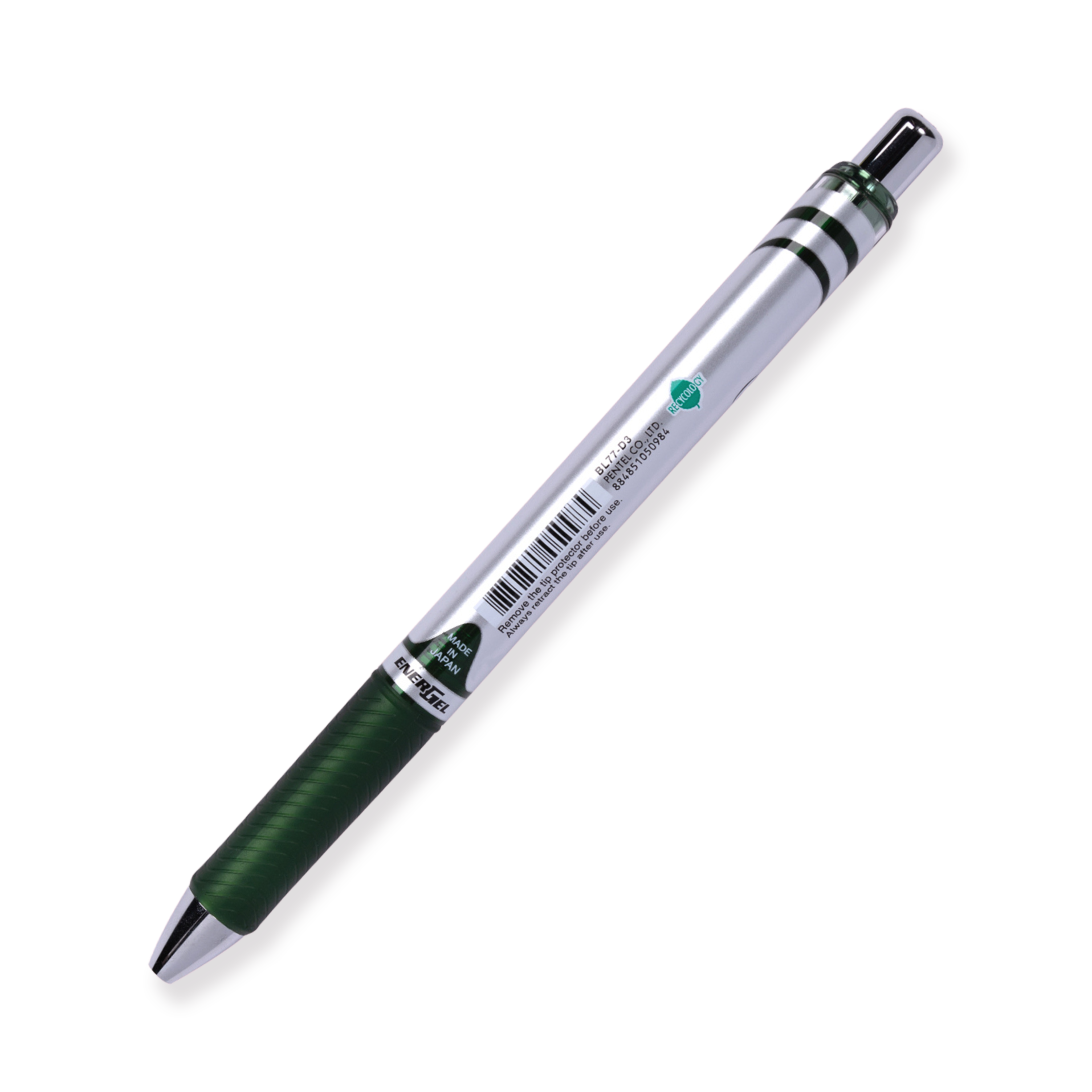 Pentel EnerGel RTX Gel Pen - Conical - 0.7 mm - Forest Green