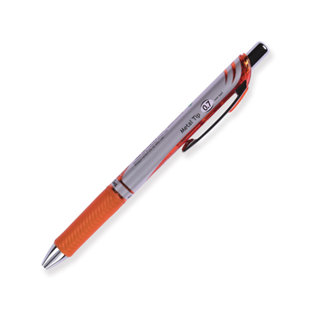 Pentel EnerGel RTX Gel Pen - Conical - 0.7 mm - Orange - Stationery Pal