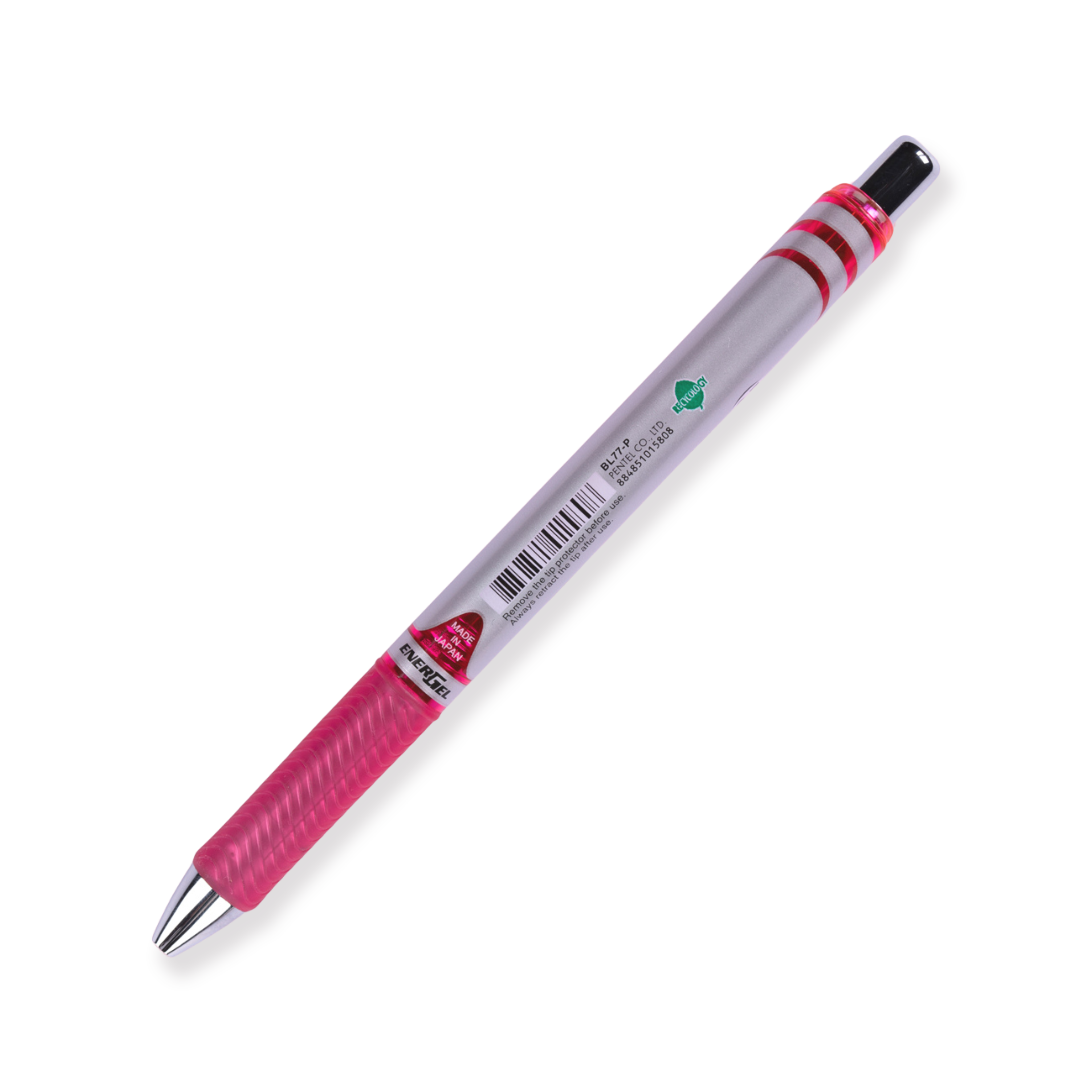 Bolígrafo de gel Pentel EnerGel RTX - Cónico - 0,7 mm - Rosa 