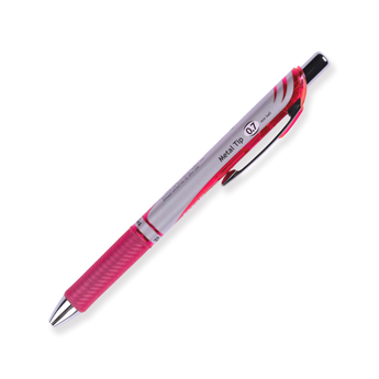 Pentel EnerGel RTX Gel Pen - Conical - 0.7 mm - Pink - Stationery Pal